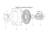 HJBM 56 1 5KW EEC  1500RPM 