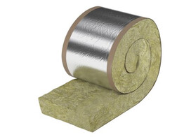 Insulation rockwool 30 mm with aluminium foil  8m /roll 