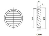 Grilles exterieur circulaires CWO O 100