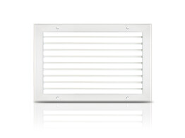 Grille murale simple deflexion en acier KSH 200X100 in RAL9010