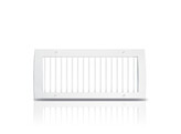 Grille a simple deflexion avec registre droit pour conduits ronds