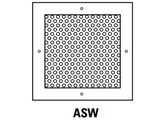 Geperforeerd plafondrooster ASW/1 595x595  545x545   RAL9010