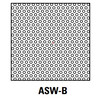 Perforated air exhaust ceiling grille ASW/B 595x595  RAL9010