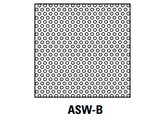 Perforated air exhaust ceiling grille ASW/B 595x595  RAL9010